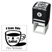 先生感動的スタンプI愛このラテ セルフインキングスタンプ (インサイチュ)