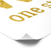 先生感動的金ゴールドスクリプト引用文red apple ポスター (コーナー)