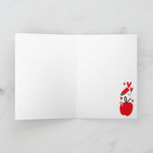 先生感謝ありがとう名前をカスタムするカード サンキューカード (内部)