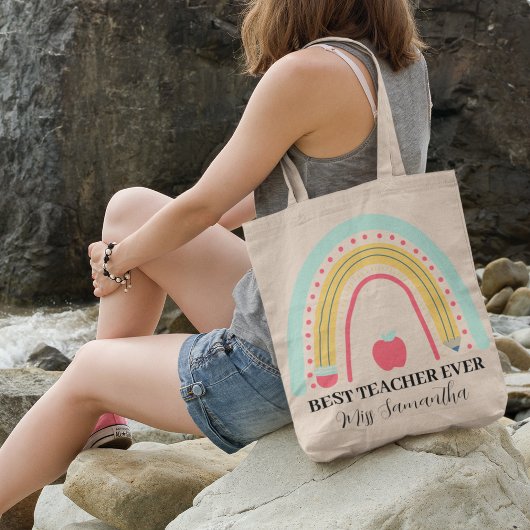 先生感謝ありパーソナライズされた トートバッグ