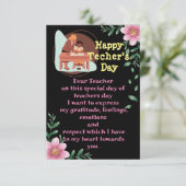 先生感謝していあいさつきカードに送信 カード (スタンド正面)