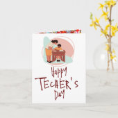 先生感謝していあいさつきカードに送信 カード (黄色い花)