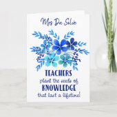 先生感謝していあなたリンゴ植物の種子の知識 カード (正面)