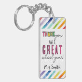 先生感謝していギフト素晴らし学校年 キーホルダー (正面左)