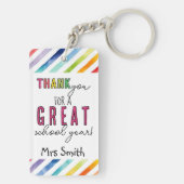 先生感謝していギフト素晴らし学校年 キーホルダー (裏面)