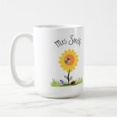 先生感謝していマグ – パーソナライズされた コーヒーマグカップ (左)