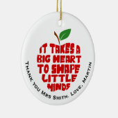 先生感謝していユーアップル円オーナメント セラミックオーナメント (右)