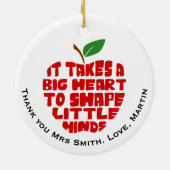 先生感謝していユーアップル円オーナメント セラミックオーナメント (裏面)