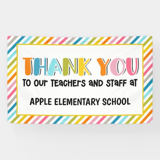 先生感謝していyouバナー 横断幕 (横)