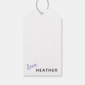 先生感謝つるラベルありがとう成長開花 ギフトタグ (裏面)