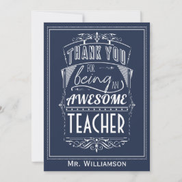 先生感謝の日サンキューフラット カード