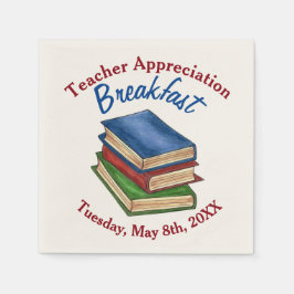 先生感謝の朝食リタイアメントパーティー スタンダードカクテルナプキン