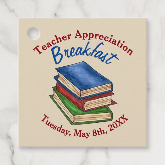 先生感謝の朝食リタイアメントパーティー フェイバータグ (正面)