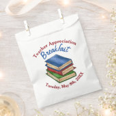 先生感謝の朝食リタイアメントパーティー フェイバーバッグ (クリップ留めされた状態)