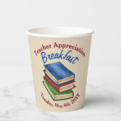 先生感謝の朝食リタイアメントパーティー 紙コップ (正面)