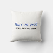 先生感謝ウィークすべてのスタースクール名 クッション (裏面)