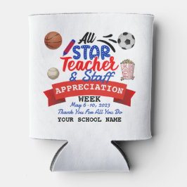 先生感謝ウィークすべてのスタースクール名 缶クーラー