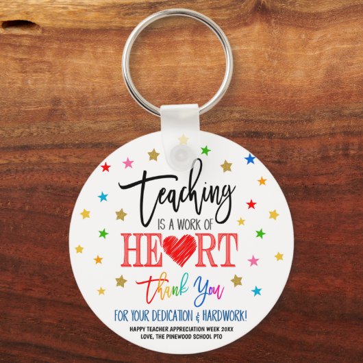 先生感謝ウィークキーチェーンギフト キーホルダー (正面)