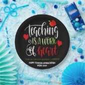 先生感謝ウィークパーティーDecorありがとう ペーパープレート (パーティー)