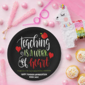 先生感謝ウィークパーティーDecorありがとう ペーパープレート (パーティー)