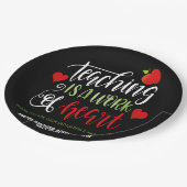 先生感謝ウィークパーティーDecorありがとう ペーパープレート (アングル)