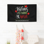 先生感謝ウィークパーティーDecorありがとう 横断幕 (インサイチュ)