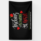 先生感謝ウィークパーティーDecorありがとう 横断幕 (縦)