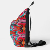 先生感謝カラフル絞り染めありがとう スリングバッグ (右)