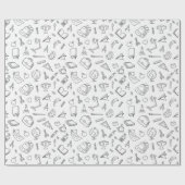 先生感謝ギフトスクールをテーマにした小学校 ラッピングペーパー (フラット)