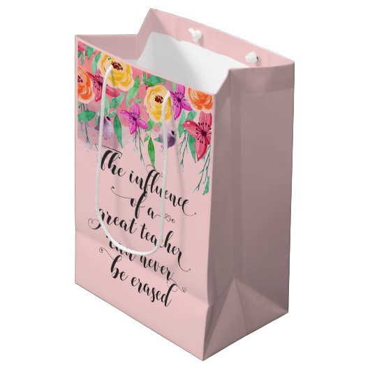 先生感謝ギフトラップyoga先生室 ミディアムペーパーバッグ (正面アングル)