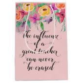 先生感謝ギフトラップyoga先生室 ミディアムペーパーバッグ (正面)