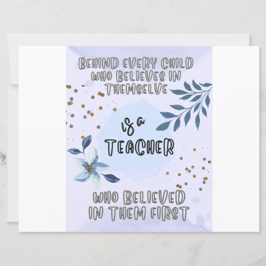 先生感謝ギフト。 (裏面)