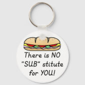 先生感謝ギフト – サブおもしろい先生引用文 キーホルダー (正面)