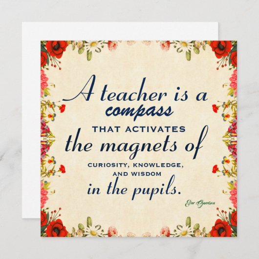 先生感謝ギフトA先生は羅針盤 (正面/裏面)