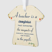 先生感謝ギフトA先生は羅針盤 オーナメント (正面)