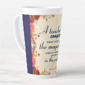 先生感謝ギフトA先生は羅針盤 カフェラテマグ (左アングル)