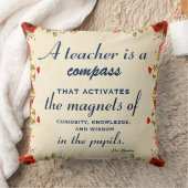 先生感謝ギフトA先生は羅針盤 クッション (ブランケット)