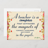 先生感謝ギフトA先生は羅針盤 ポストカード (正面/裏面)