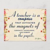 先生感謝ギフトA先生は羅針盤 ポストカード (正面)