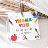 先生感謝サンキュースクエア フェイバータグ