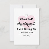 先生感謝サンキュースクールカスタム サンキューカード (正面)