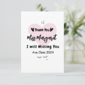 先生感謝サンキュースクールカスタム サンキューカード (スタンド正面)