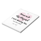 先生感謝サンキュースクールカスタム ノートパッド (回転)