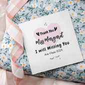 先生感謝サンキュースクールカスタム フェイバータグ