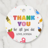 先生感謝サンキューラウンド フェイバータグ (正面)