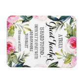 先生感謝スクリプト感謝ギフト マグネット (横)