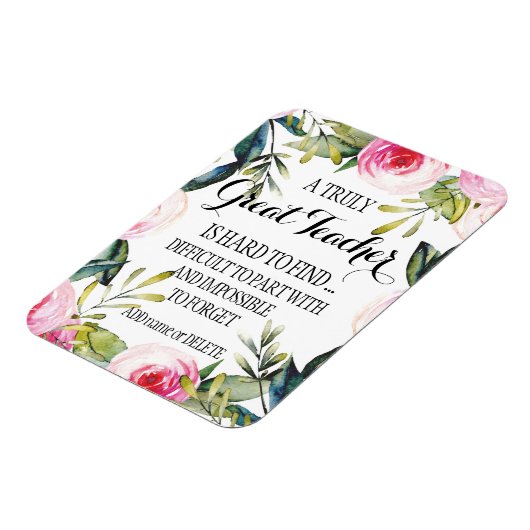 先生感謝スクリプト感謝ギフト マグネット (左側)