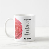 先生感謝バイブル聖句の箴言31:26 コーヒーマグカップ (左)