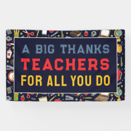 先生感謝バナー 横断幕