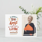 先生感謝バレンタイン写真グリーティングカード シーズンカード (スタンド正面)